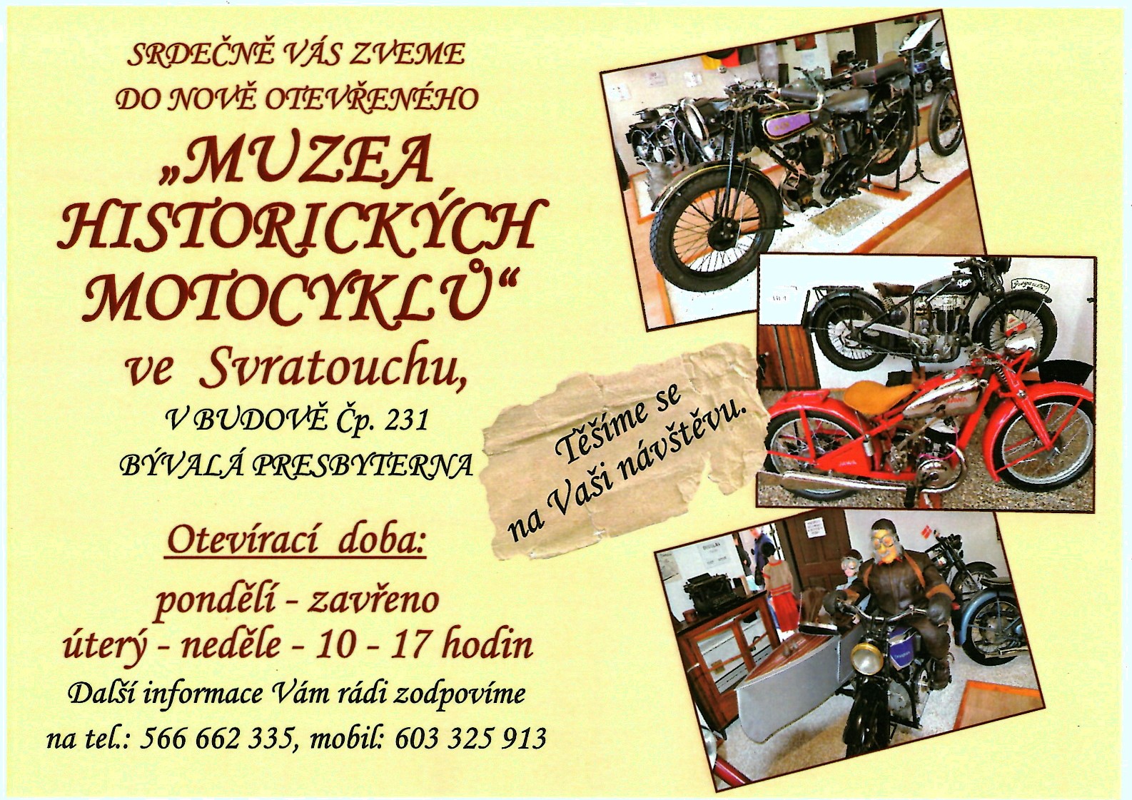 Muzeum historických motocyklů ve Svratouchu
